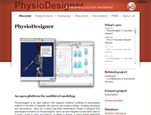 Tablet Screenshot of physiodesigner.org